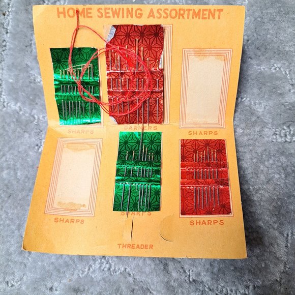 VINTAGE FALCON NEEDLE KIT GOLDEYE NEEDLES 31 NEEDLES NO THREADER DARNERS SHARPS - Picture 2 of 2